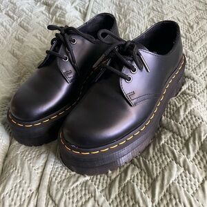 Dr. Marten’s 1461 Smooth Leather Platform Shoes